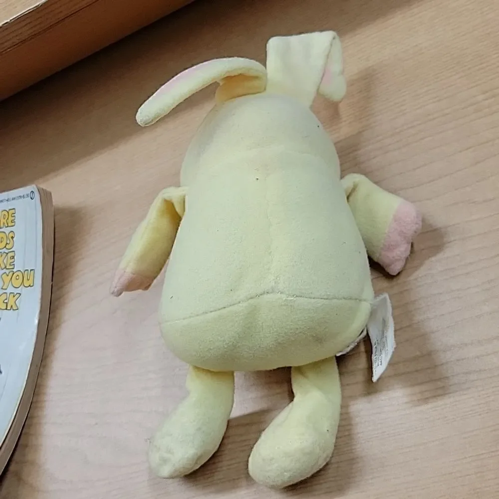 Ziggy Hoppy Easter yellow plush bow tie Bunny Rabbit , book and decorative seals